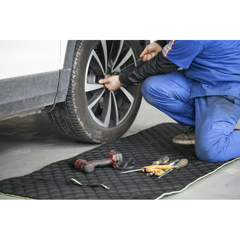 Auto Drive 1pc Car Repair Mat Black Polyester Automotive Repair and Maintenance Work Mat Part#20AC1003