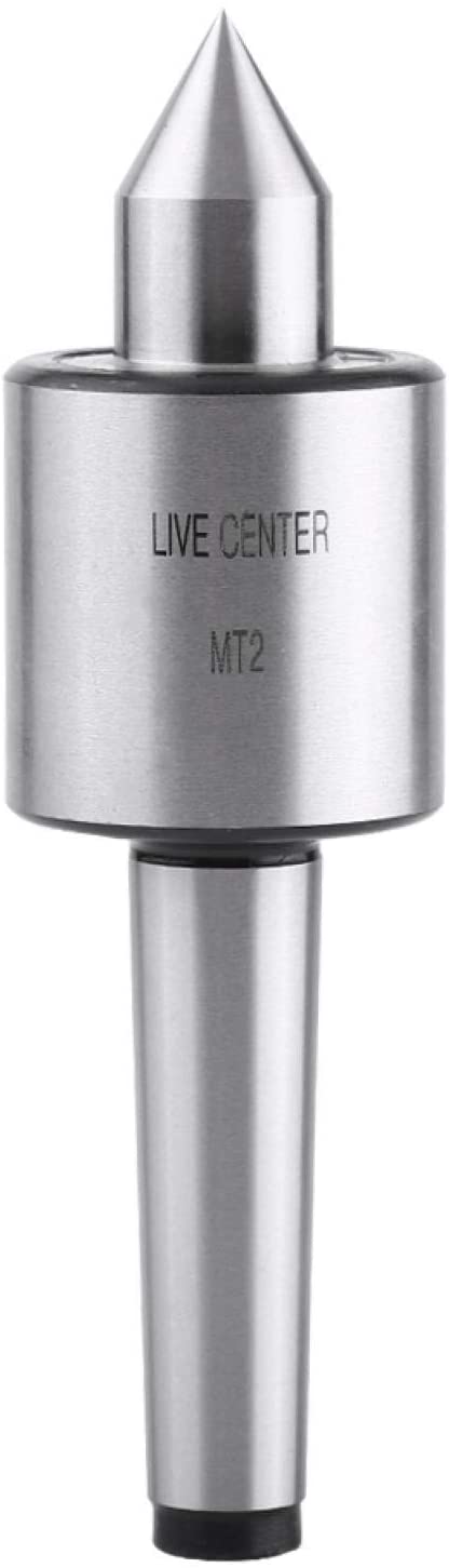 MT2 Live Center Per Tornio - Punta Rotante A Naso Lungo 60° In Acciaio, Alta Precisione Per Contropunta CNC