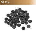 thumbnail image 3 of Uxcell 50Pack Wooden Buttons 12.5mm 4 Hole Round Wood Sewing Button Craft, Black, 3 of 4