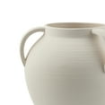 thumbnail image 4 of Home Decor Collection Matte Textured Ceramic Stoneware Vase with Handles, 8'', White, 4 of 6