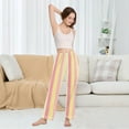 thumbnail image 5 of FORMRS Women's Pajama Pants with Pockets Soft Comfy Loungewear Sleep Bottom, Sizes S-2XL, Pink and Yellow Striped Pattern, 5 of 8