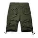 thumbnail image 4 of pstuiky Pantalones cortos deportivos, Pantalones cortos cargo para hombre, para correr, con múltiples bolsillos, cintura elástica, de algodón, para senderismo. Pantalones cortos de golf, 4 of 4