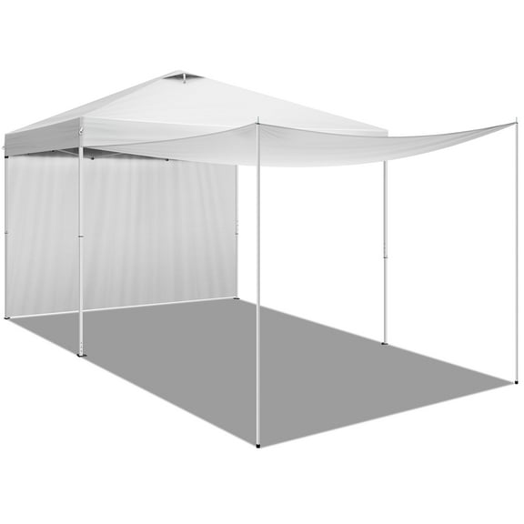 Zimtown 10' x 10' Pop Up Canopy Tent Folding Tent Gazebo Instant Shelter W/ Two Sidewall and Carry Bag Sidewall Expandable to 10'x20' or 10'x30'