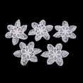 thumbnail image 2 of 5 piezas de encaje de flores blancas apliques de tul de bricolaje, 2 of 7