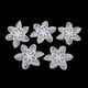 thumbnail image 2 of 5 piezas de apliques de parches de flores bordados blancos para la decoración de de de ropa, 2 of 7