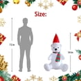 thumbnail image 4 of 4' Inflatable Polar Bear, 4 of 5