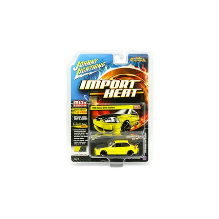 1998 Toy - 1998 Honda Civic Custom Yellow w/ Carbon Hood
