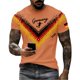 thumbnail image 4 of Women's Germany Football Graphic T-Shirt, Men's Soccer Graphic Print T-Shirt Casual Sportswear Top Athletic for Soccer Tournament 2026 Saffron Size: L, 4 of 4