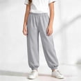 thumbnail image 2 of Miluxas Boys Joggers Pants Kids Elastic Waist Pull On Cuffed Sweatpants Gray 12-13 Years, 2 of 9