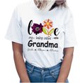 thumbnail image 2 of EQWLJWE Blessed To Be Called Mom And Grandma Shirt Cute Flower T-Shirt, 2 of 5