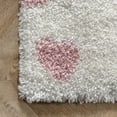 thumbnail image 5 of nuLOOM Olivia Heart Nursery Shag Area Rug, 4' x 6', Pink, 5 of 9