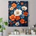 thumbnail image 4 of UXIEQU 12x16 Inch 2D Flat Colorful Botanical Wall Art Maximalist Living Room Bedroom Canvas Decor, 4 of 8