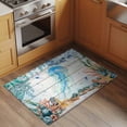 thumbnail image 3 of Jellyfish Coastal Area Rugs Collection 2'x3', Summer Nautical Starfish Coral Grey Wooden Non Slip Indoor Rectangle Throw Runner Rug Floor Mat Carpet for Living Room Dining Table Bedroom Nursery, 3 of 9