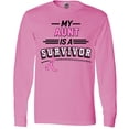 thumbnail image 3 of Inktastic My Aunt is a Survivor Breast Cancer Awareness Long Sleeve T-Shirt, 3 of 5