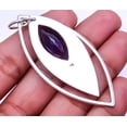 thumbnail image 2 of Purple Amethyst Designer Handmade 925 Sterling Silver Pendant 2.73" P_9334_123_6, 2 of 2