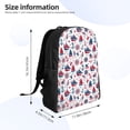 thumbnail image 4 of Vsdgher Happy Columbus Day Print Backpack - Travel,or Work Bookbag with 15-Inch Laptop Sleeve and Dual Water Bottle Pockets, 4 of 8
