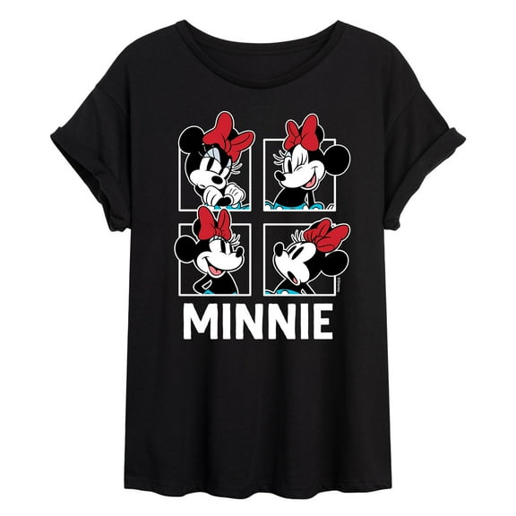 Mickey & Friends - Minnie Grid - Women's Oversized T-Shirt