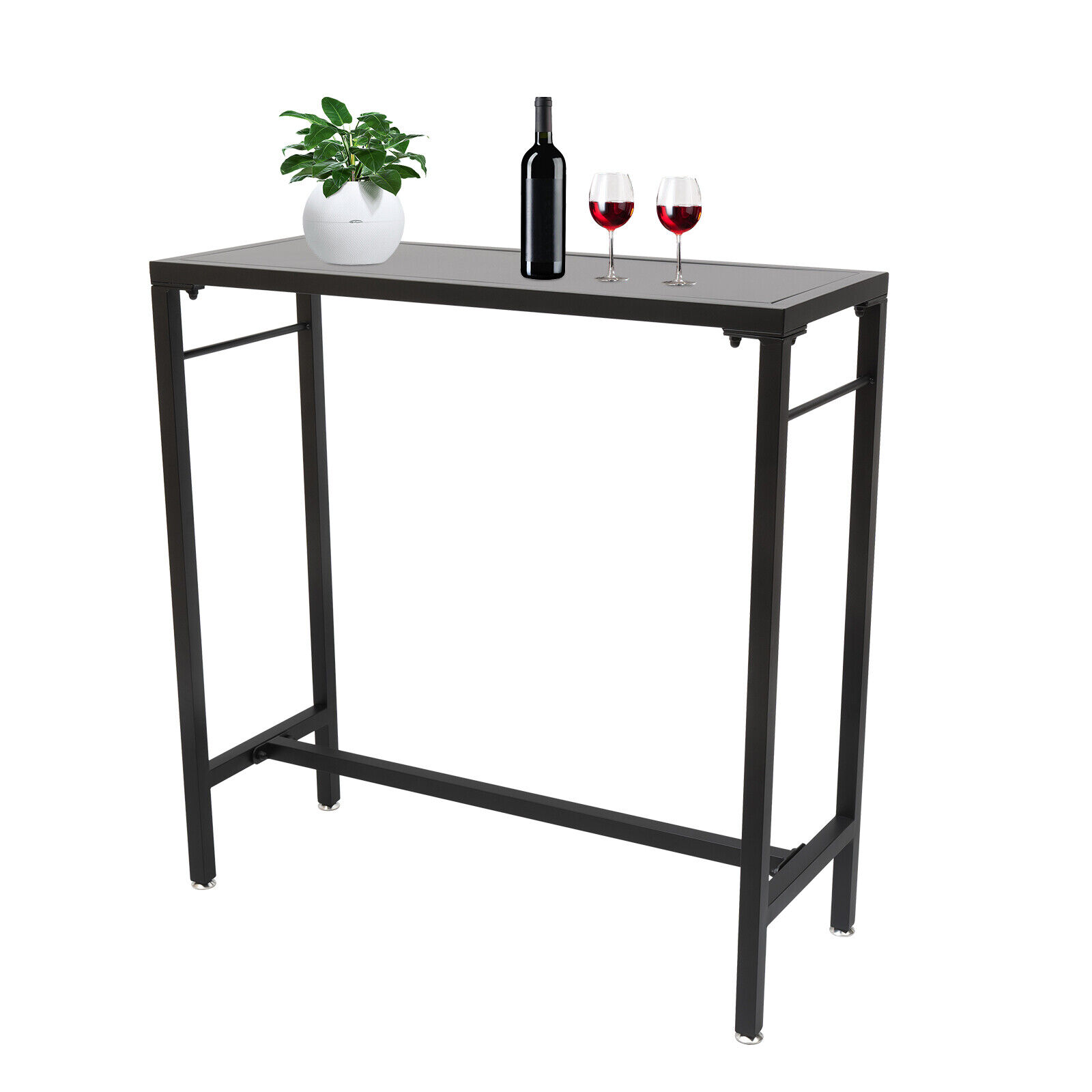 47" Modern Garden Bar Table, Tall Patio Table Entryway Table Console