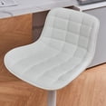thumbnail image 3 of YOUNIKE Bar Stools with Soft Cushion Set of 2 Adjustable Swivel Bar Chairs Counter Stools,White, 3 of 8