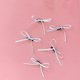 thumbnail image 4 of Fabric Ribbon Butterfly Hair Clips Set of 2 for Various Hairstyles and Occasions Elegant Soft, 4 of 5