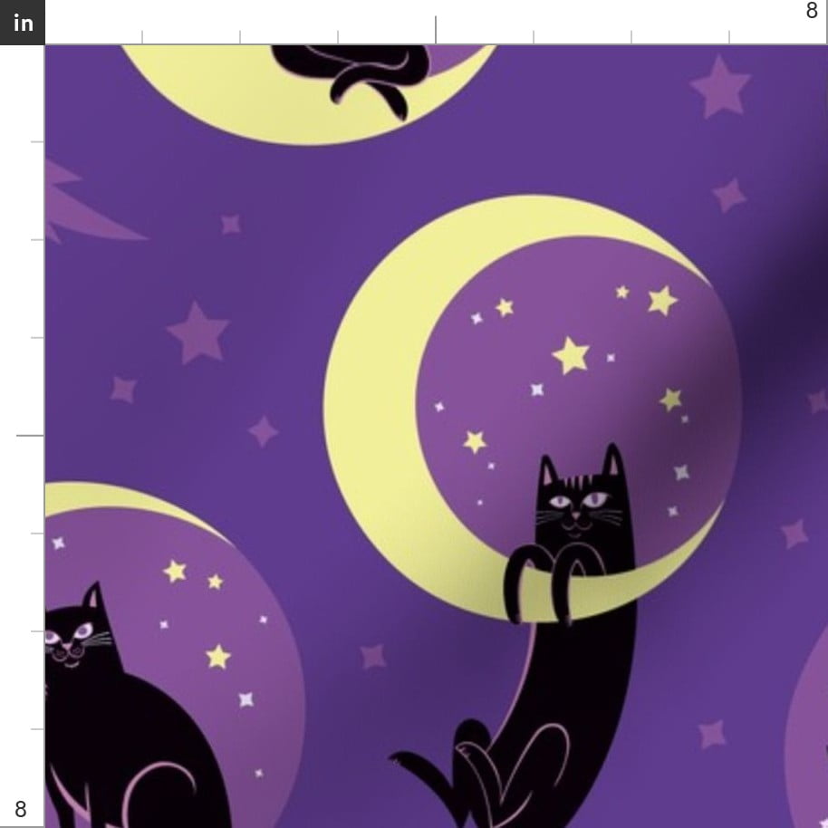 Moon Lunar Moon Home Decor Lunar Moon Texture Fabric Printed by Spoonflower BTY