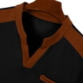 thumbnail image 6 of Men’s Waffle Henley Shirts, Long Sleeve Button Tops V-Neck Sports Casual Basic T-Shirts Lightweight Knit Pullover Black M, 6 of 9
