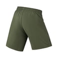 thumbnail image 3 of Boyscolos Men's Athletic Shorts Quick Dry Lightweight Contrast Elastic Drawstring Waist Running Workout Sports Shorts Army Green M, 3 of 3