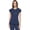 Multicolor, variant on Womens Scrub Top Short Sleeve Knit Medical Uniform T-Shirt with Chest Pocket Lettuce Edge Plus Size - MC706, 2XL, Navy