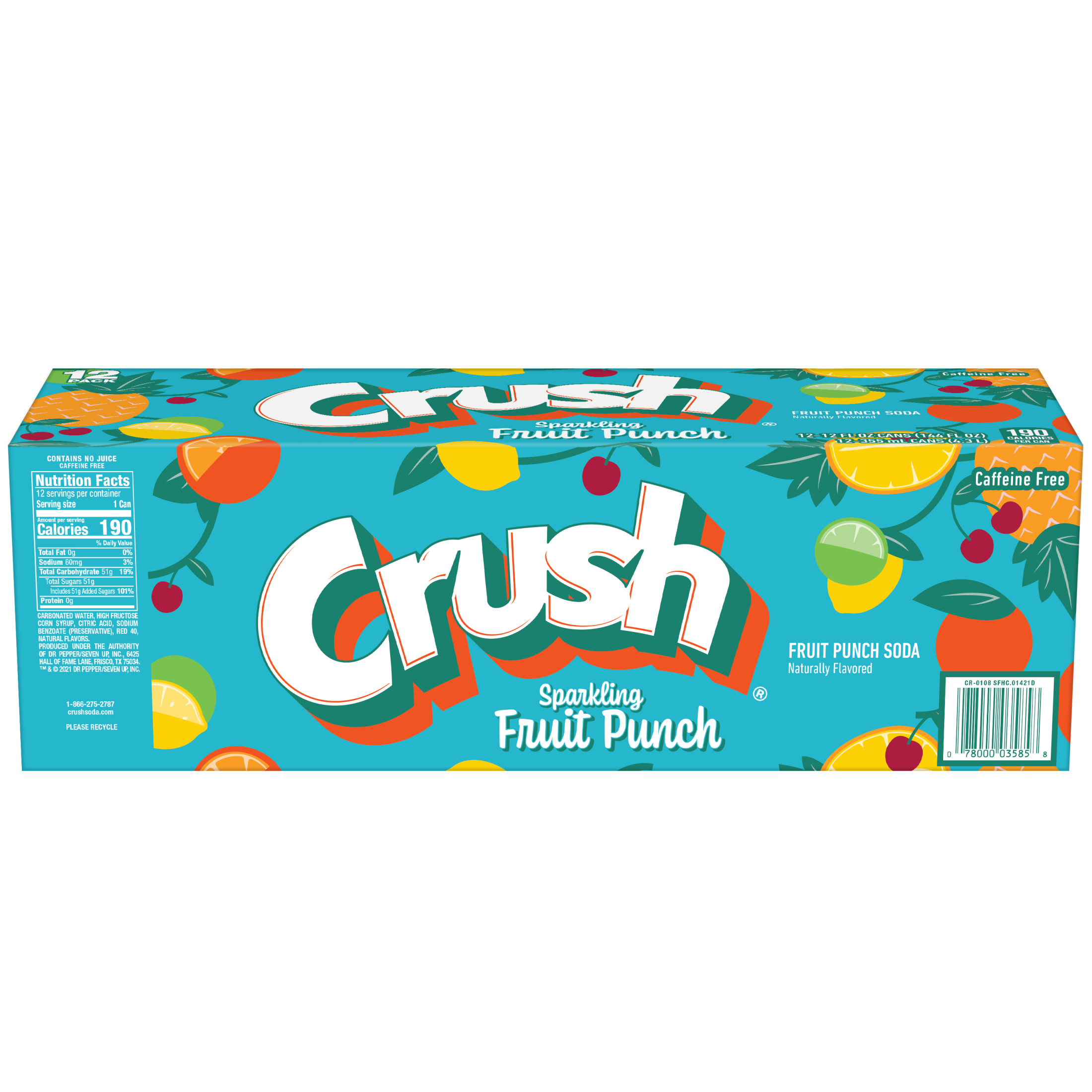 CRUSH SPRKLG FRUIT PUNCH CN 12OZ 12PKX2