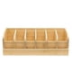 thumbnail image 1 of Belt Organizer, Wooden Belt Rack, 6-Compartment Belt Holder, Closet Drawer Belt Hanger Belt Organizer, 1 of 5