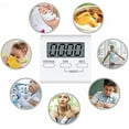 thumbnail image 2 of Kitchen Timer, 2 Sets Digital Kitchen Timer Magnetic Countdown Timer, with Sound Alarm, Large Number, Holder for Kitchen, Classroom, Teacher - Includi, 2 of 5