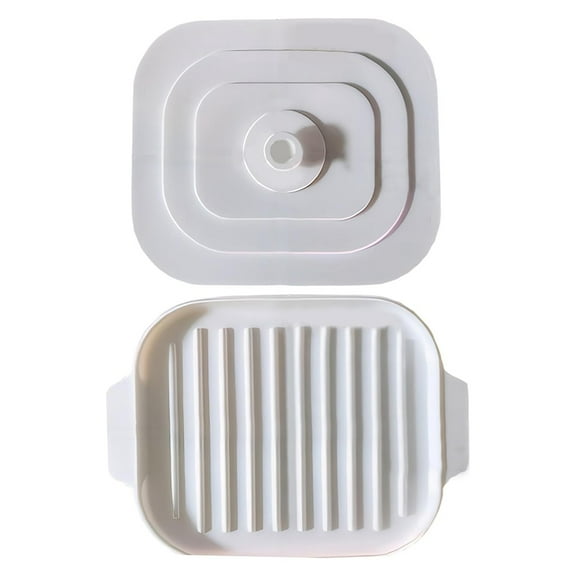 Microwave Bacon Cooker Quick Kitchen Cutlery Clean Crispy Tray Baking Pan