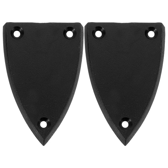 Miangastore 2pcs Truss Rod Cavity Cover Plate Triangle Rod Cover Replacement Electric Guitar Parts