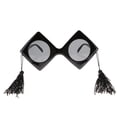 thumbnail image 4 of 2 Unids Retro Negro Graduación Cap Glasses Foto Prop Trencher Sombrero De Gafas de terre Lentes Yuyangstore Anteojos con tapa de zanjadora, 4 of 8