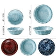 thumbnail image 3 of Qeeadeea Small Round Baking Dish Set Of 2, Colorful Ceramic Casserole Dish, Round Ceramic Pie Plate-Light blue-17cm, 3 of 7