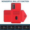 thumbnail image 6 of Allytech Galaxy S20 FE 5G/ S20 Lite Wallet Case with Shoulder Strap, RFID Blocking Luxury PU Leather Shockproof Cards Slots Stand Anti-Scratch Magnetic Closure Case for Galaxy S20 FE 5G, Red, 6 of 9