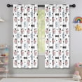 thumbnail image 5 of Blackout Kids Curtains,White Cow Moo Milk Pattern Childrens Insulated Curtains Set Of 2,Bedroom Essentials,Toddler Room Decor 42x63in(106x160cm), 5 of 5