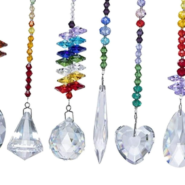 Colorful Crystals Glass Pendants Chandelier Crystal Pendants for Home Office
