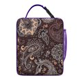 thumbnail image 5 of Paisley Pattern Insulated Lunch Bag – Vintage Bohemian Floral Tote with Elegant Retro Design, Ideal for Work, School, or Picnic, 5 of 6