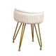 thumbnail image 5 of Taburetes de tocador otomanos con almacenamiento, asiento acolchado, taburete de tocador redondo con patas de metal para el hogar, la sala de estar y, 5 of 8