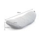 thumbnail image 5 of Almohada de apoyo lumbar con espuma viscoelástica, duradera, cómoda y suave, adecuada para la espalda de embarazadas (gris claro), 5 of 5