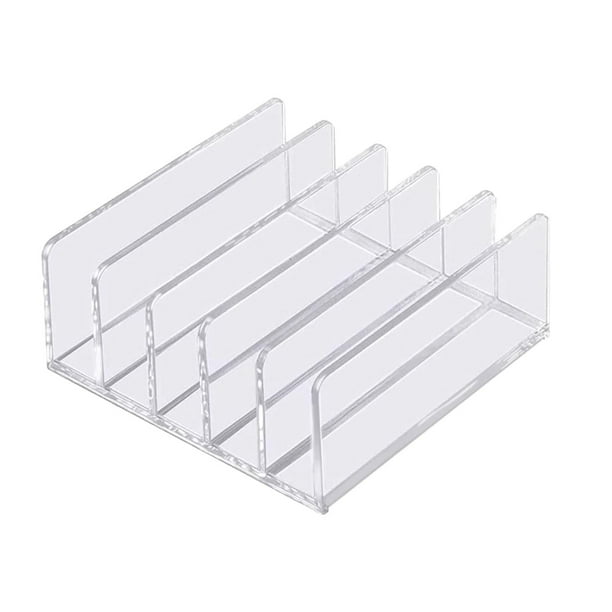 Organizador de archivos de escritorio, archivador de escritorio, clasificador de letras acrílicas, soporte para cartas, suministros de oficina, sobre