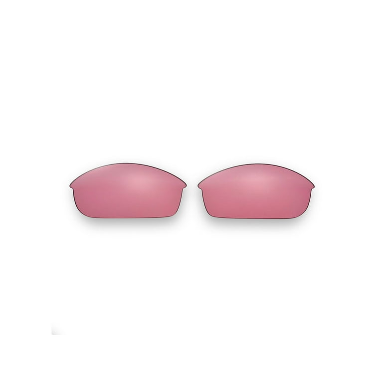 Walleva Pink Replacement Lenses for Oakley Flak Jacket Sunglasses