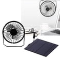 thumbnail image 2 of 5W Mini Solar Panel with Portable Cooling Fan Photovoltaic Solar Panel Set for Greenhouse Solar Panel Cooling Fan, 2 of 8