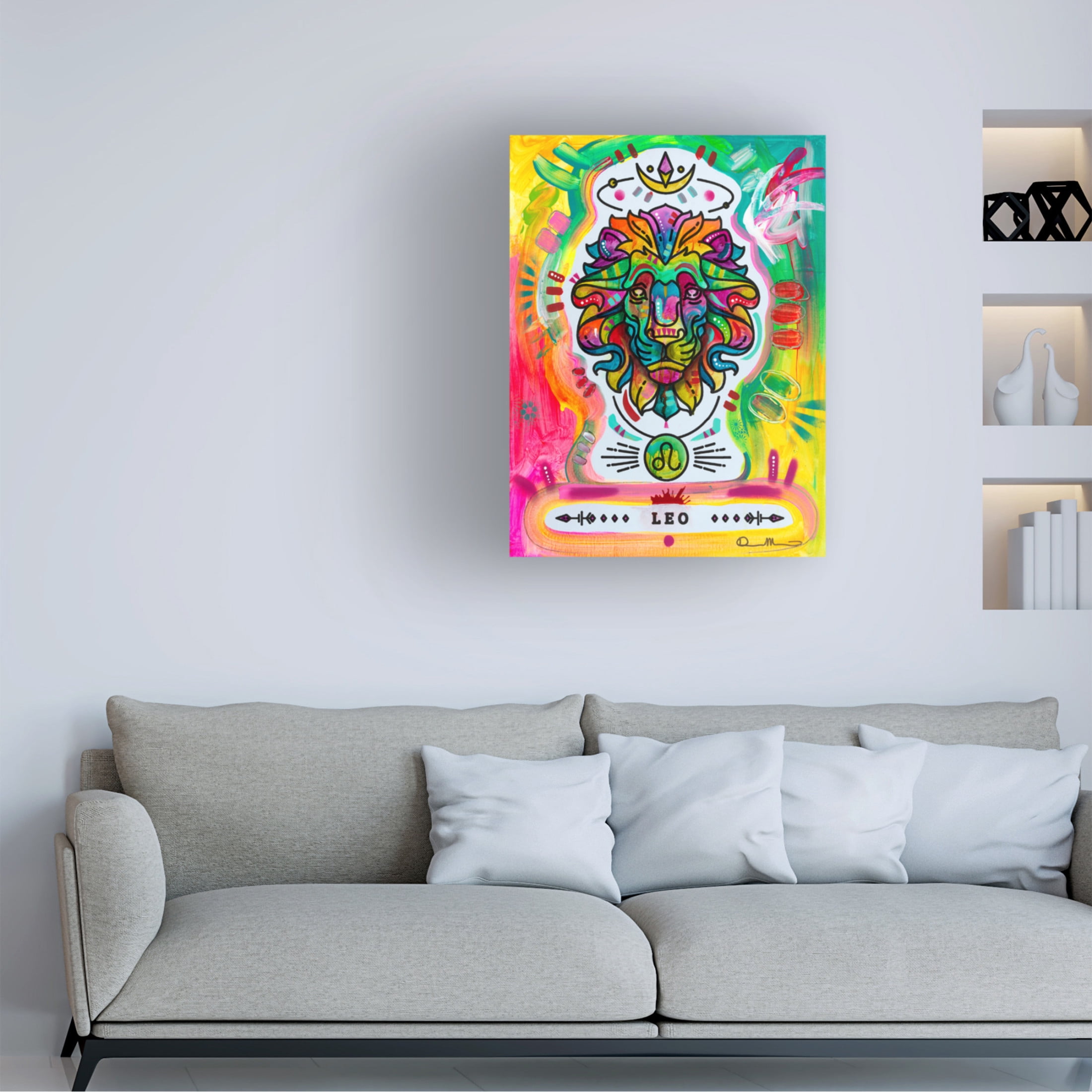 Canvas Wall Art - Dean Russo 'Leo' Wall Art for Living Room, Bedroom, or Office Décor by Trademark Fine Art - 35 x 47 Inches
