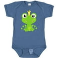 thumbnail image 3 of Inktastic Cute Frog, Green Frog, Frog Prince, Crown Boys or Girls Baby Bodysuit, 3 of 5