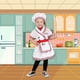 thumbnail image 3 of 2026 Fedio Kids Chef Role Play Costume Set With Chef Jacket And Hat For Cooking Pretend Play, 3 of 5
