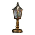 thumbnail image 2 of Figura decorativa de farol navideño para habitación, regalo, ambiente romántico, lámpara de noche Bronce, 2 of 9