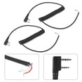 thumbnail image 4 of Cable de altavoz y micrófono de 2 pines y 4 cables, 2 unidades, para Baofeng UV5R y Kenwood TK370, 4 of 9