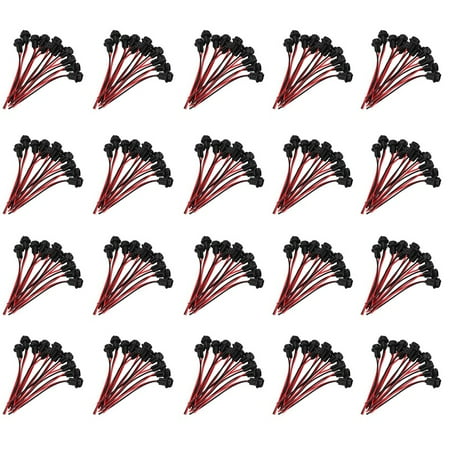 

200X T10 W5W 168 194 Lamp Holder Socket Glass Base Lamp Socket DIY Black